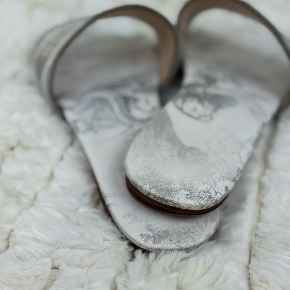 Dior Women's Size 38 Slide Embroidered Cotton - Picture 7 of 11